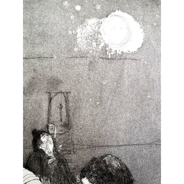 Jean Jansem - Original Etching 1974 For Sale - Image 4 of 5