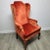 A richly colored mid-century wingback chair by Walker Furniture Company of High Point, North Carolina. This classic Queen...