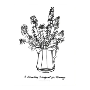 1975 Tom Wesselmann 'A Country Bouquet for Tammy' Pop Art Black & White USA Serigraph