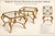 Pair of Vintage Hollywood Regency Gold Leaf Beveled Glass End Tables For Sale - Image 4 of 7