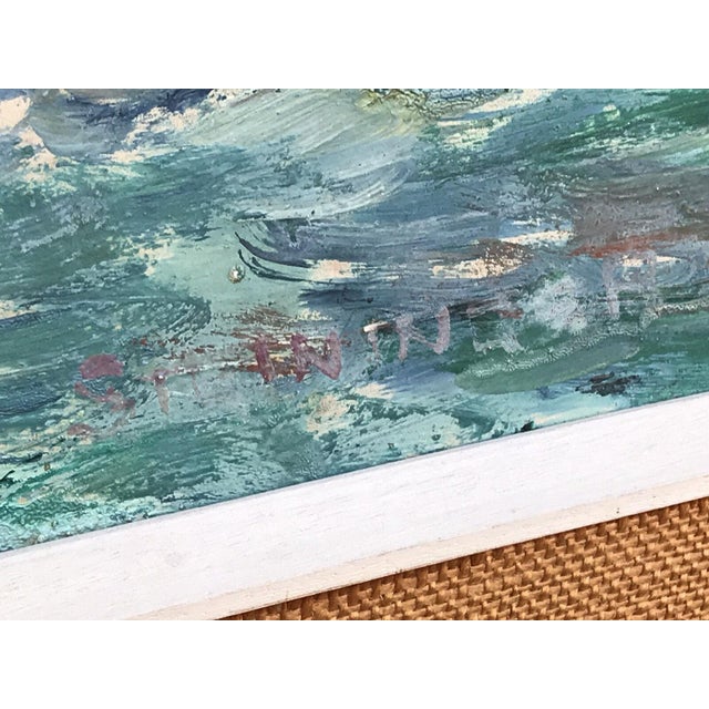 Lake Geneva, 1950, Oil, Framed For Sale - Image 10 of 11