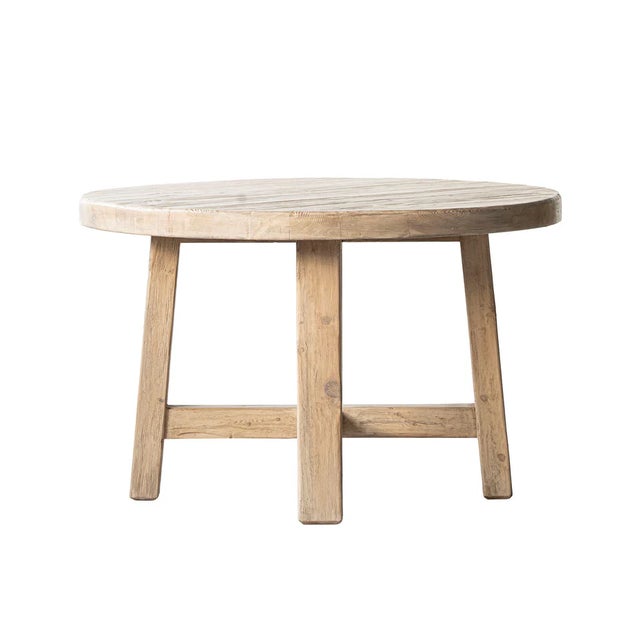 Inspired by the clean, functional lines of Scandinavian modernism, this 48" round table is crafted from reclaimed elm,...