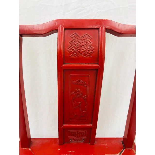 Antique Rustic Asian Chair For Sale In Raleigh - Image 6 of 9