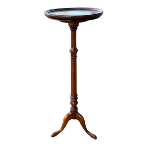 Vintage Hardwood Triple Foot Pedestal Stand