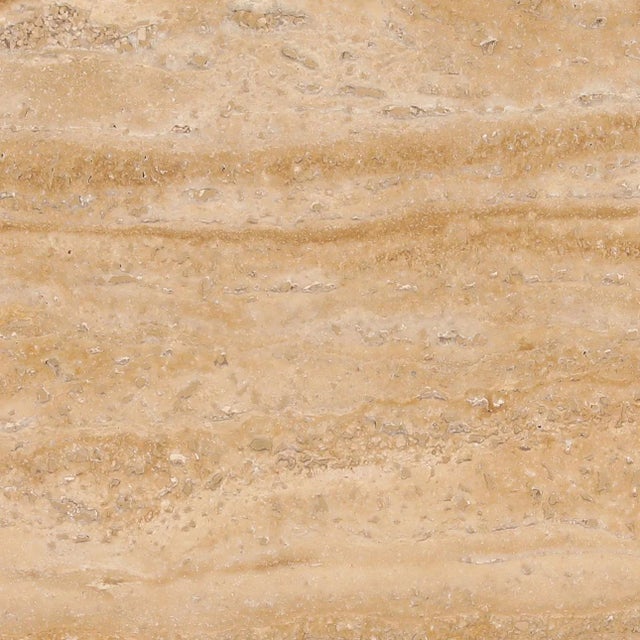 Travertine & Cane Round Coffee Table For Sale - Image 4 of 6