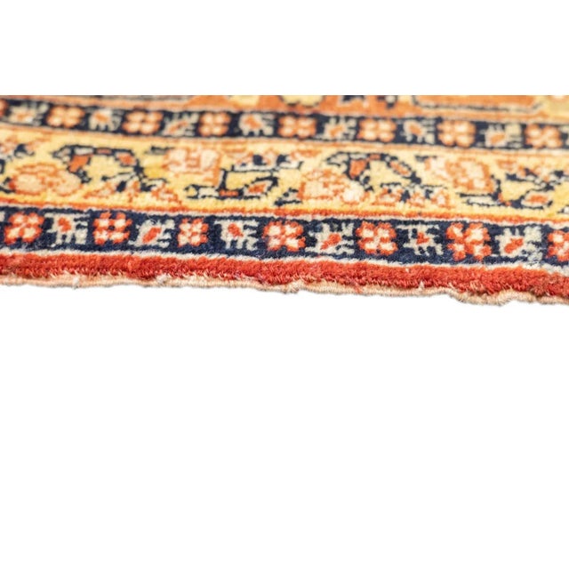 Textile Antique Haji Jalili Tabriz Rug 4'2'' x 5'6'' For Sale - Image 7 of 12