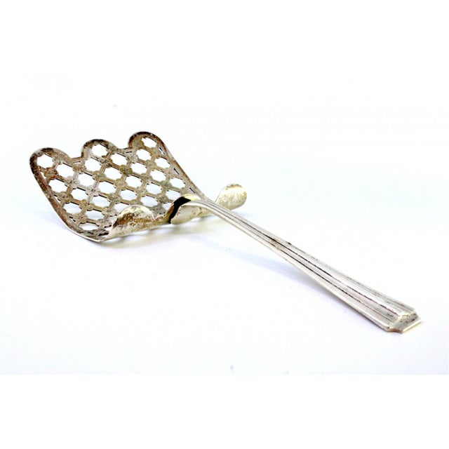 Openwork Silver Asparagus Serving Spatula For Sale - Image 5 of 9