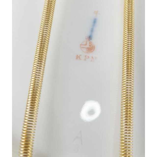 19th Century German Kpm Porcelain Decorative Dinner Plate For Sale - Image 10 of 11