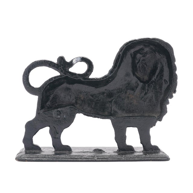 Mid 19th Century English Victorian Cast Lion Doorstop, C. 1850-1900 For Sale - Image 5 of 7