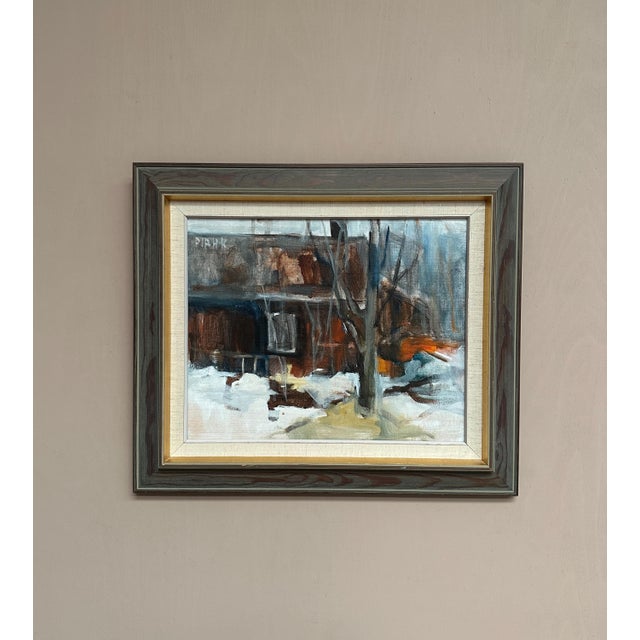Pia Hesselmark‑campbell, The Forge, 1960s, Oil Painting on Canvas, Framed For Sale - Image 10 of 18
