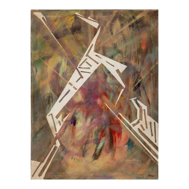 Fritz Bonner Abstraction Acrylic on Canvas For Sale
