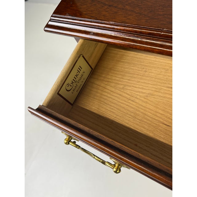 Late 20th Century Councill Craftsmen Mahogany 4-Drawer Bedside Chest For Sale - Image 10 of 12