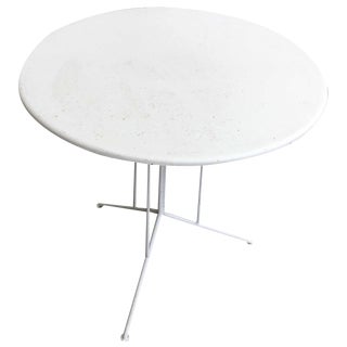 Mid-Century Minimalist German Metal Garden Table attributed to Mauser Werke Waldeck, 1960s For Sale