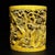 Yellow Vintage Chinese Faux Ivory "Bo Le Appraises a Horse" Carved Brush Pot - 1750g For Sale - Image 8 of 10