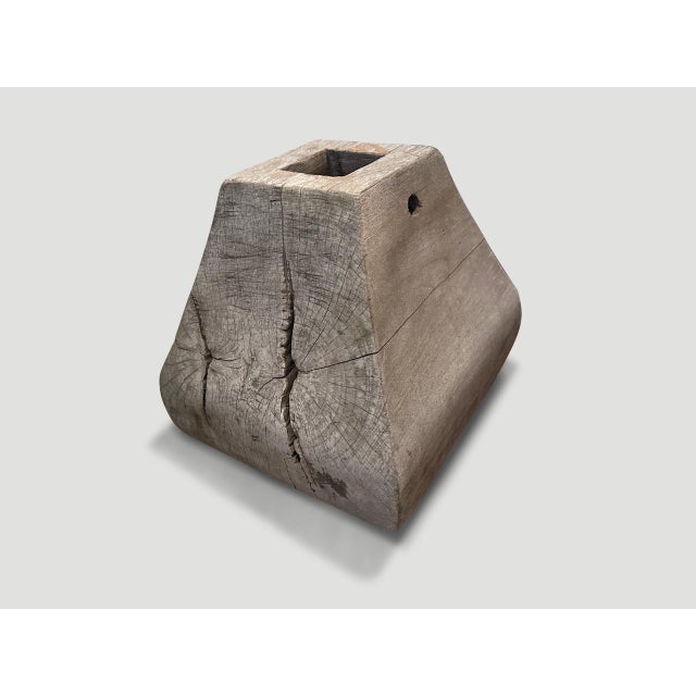 Sculptural Antique Column Base For Sale - Image 4 of 5