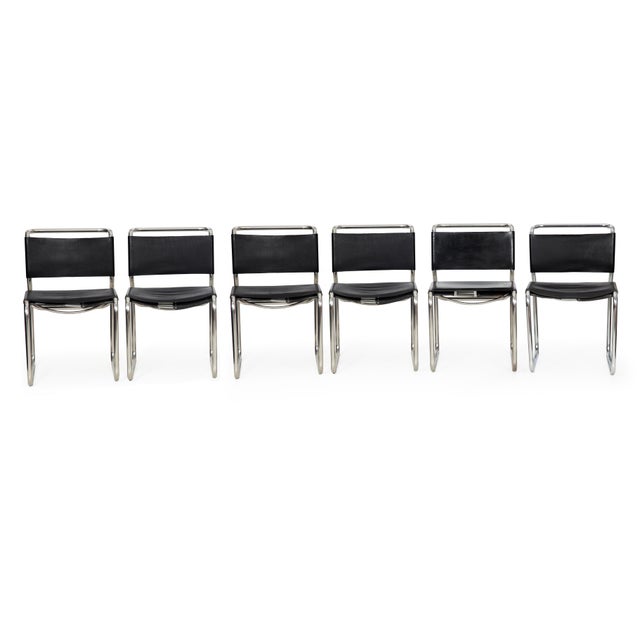 Mid-Century Modern Set of Six Mid Century Modern “Ch66" Dining Chairs by Nicos Zographos For Sale - Image 3 of 16