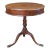 Mid 19th Century Antique English Georgian Style Mahogany Round Pedestal Drum Side Table with Drawer For Sale