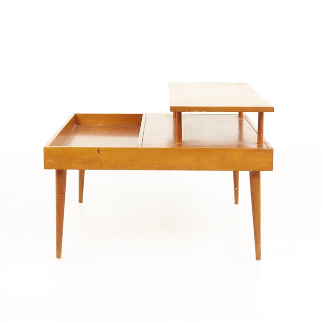 Planner Group Paul McCobb for Planner Group Mid Century 2 Tier Corner Table For Sale - Image 4 of 11