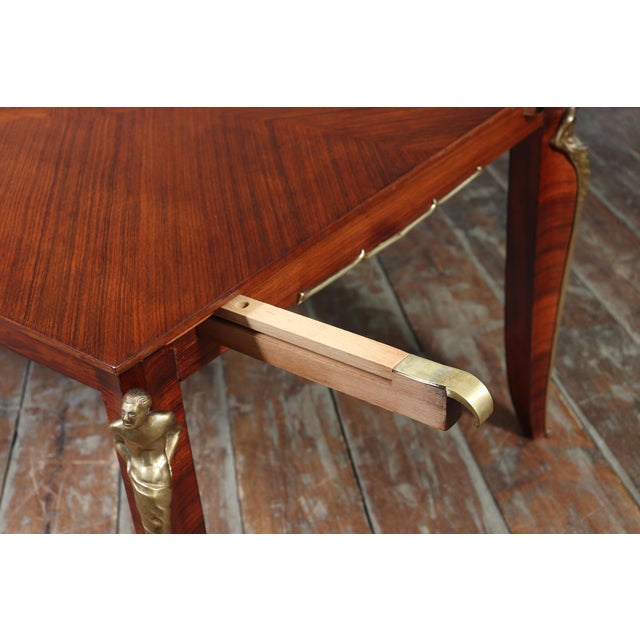 French Art Deco Rosewood Dining Table, 1925 For Sale - Image 9 of 18