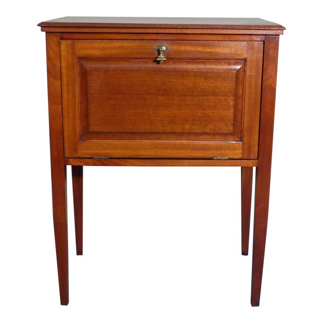 Antique Federal style Mahogany Drop Front Bedside Cabinet ...