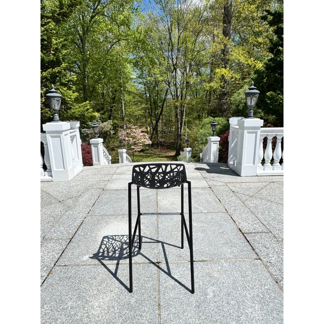 JANUS et Cie Janus Et Cie “Forest” Low Back Barstools by Ramon Esteve (1–16 Available) For Sale - Image 4 of 17