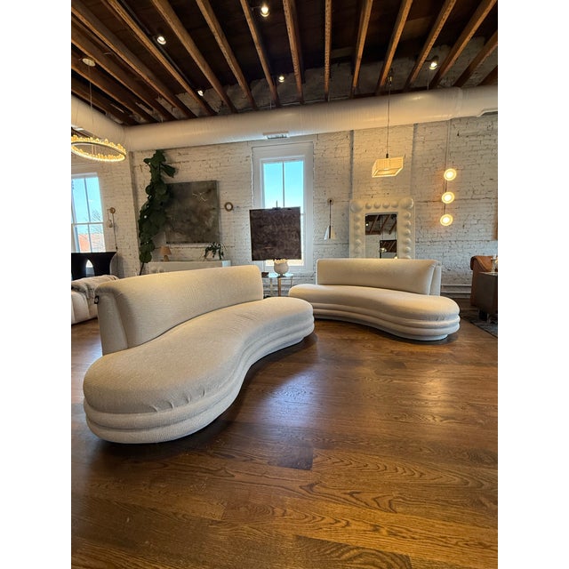 One Vintage Kidney Shaped Sofa For Sale - Image 12 of 12