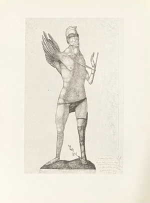 1947 Paul Klee Engraving 5 the Hero With the Wing 1904 Reproduction