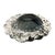 Smoked Glass Squsre Ashtray With Scallops Bubbles UniqueTrinket Dish Catchall For Sale - Image 9 of 12