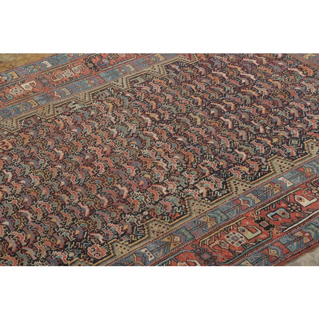 Antique Khamseh Qashqai Wool Rug by Rug & Kilim,1890–1909 For Sale In New York - Image 6 of 9