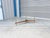 1960s Mid-Century Modern Freeform Glass Coffee Table With Walnut and Brass Base For Sale - Image 9 of 14