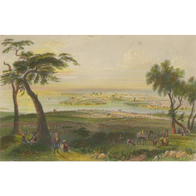 After Bartlett, Istanbul Panorama from Mount Bulgurlu, 1839, Engraving For Sale - Image 4 of 9