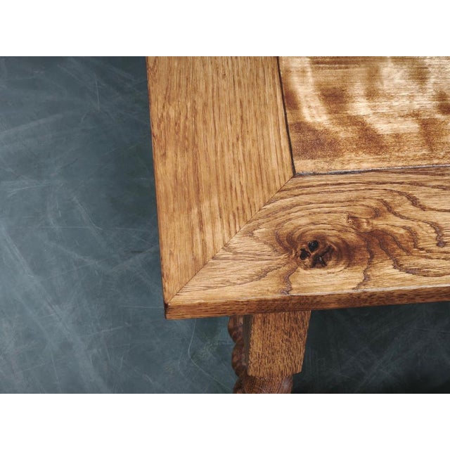 Large European Oak Nightstands, 1980s, Set of 2 For Sale - Image 9 of 18