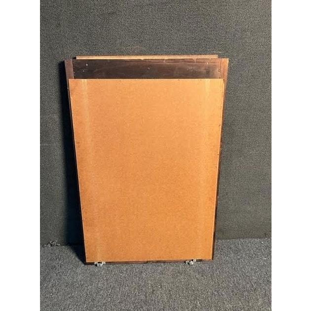 Metal Italian Mid-Century Modern Wall Mirror For Sale - Image 7 of 8