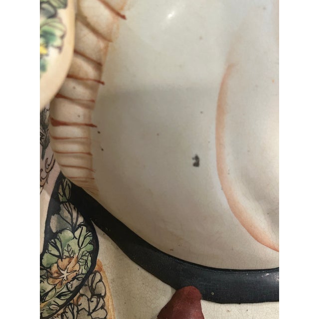 Early 20th Century Matched Pair of Chinoiserie Earthenware Tang Style Horse Garden Stools For Sale - Image 11 of 12