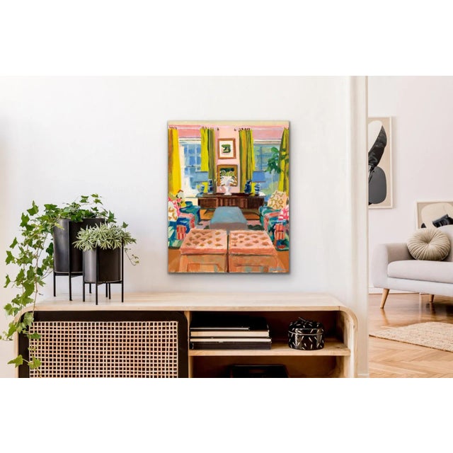 An original fine art print by Michelle Heimann inspired by a colorful interior.