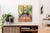 An original fine art print by Michelle Heimann inspired by a colorful interior.
