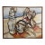 Large Mid-Century Abstract Cubist Still Life Painting in Earth Tones - Unsigned For Sale