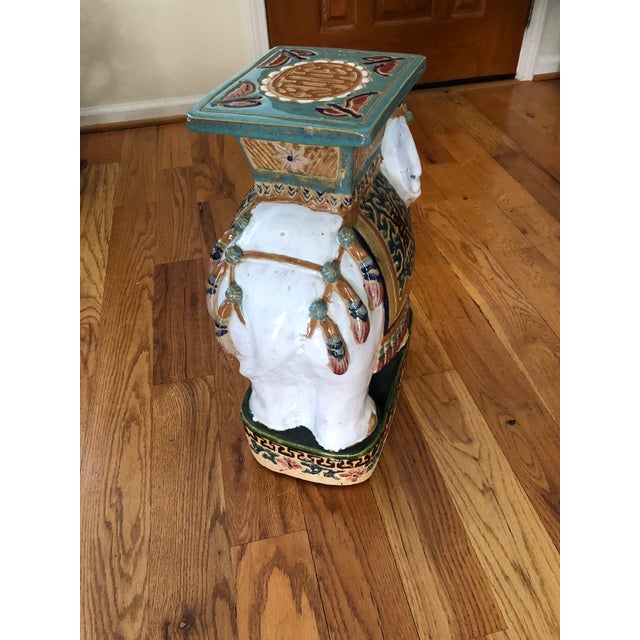 Ceramic Mid Century Garden Seat For Sale - Image 7 of 10
