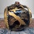 Metal Japanese Decorative Taiko Drum with Gold Crane Motif, 1960s For Sale - Image 7 of 10