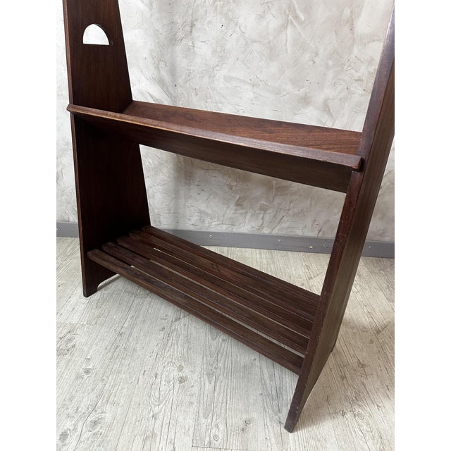 Scandinavian Coat Rack in Walnut, 1960 For Sale - Image 9 of 12