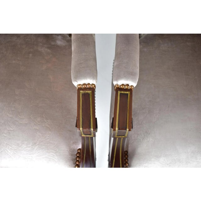 1960s Pair of French 1960s Louis XVI Armchairs For Sale - Image 5 of 12