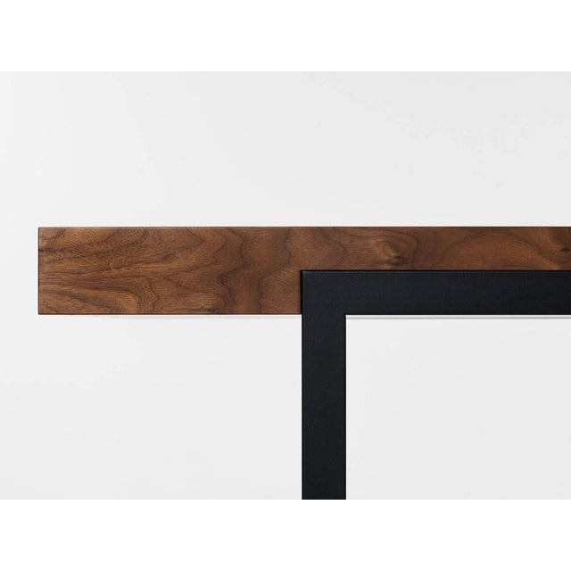 Not Yet Made - Made To Order Walnut Natur Offset Dining Table by Milla & Milli For Sale - Image 5 of 7