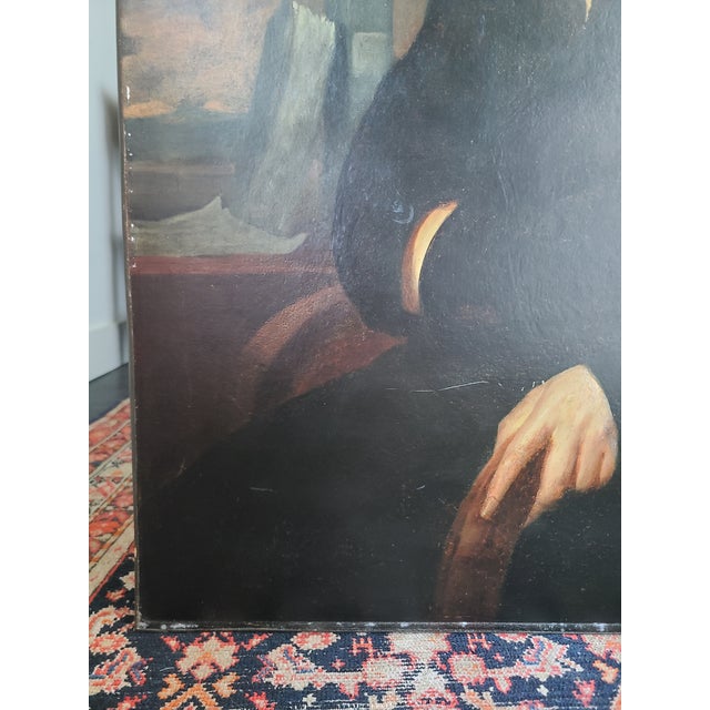 Antique Early 19th Century Oil Painting Portrait of a Handsome Sea Captain For Sale - Image 11 of 18