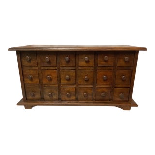 Antique 18 Drawer Apothecary Cabinet For Sale