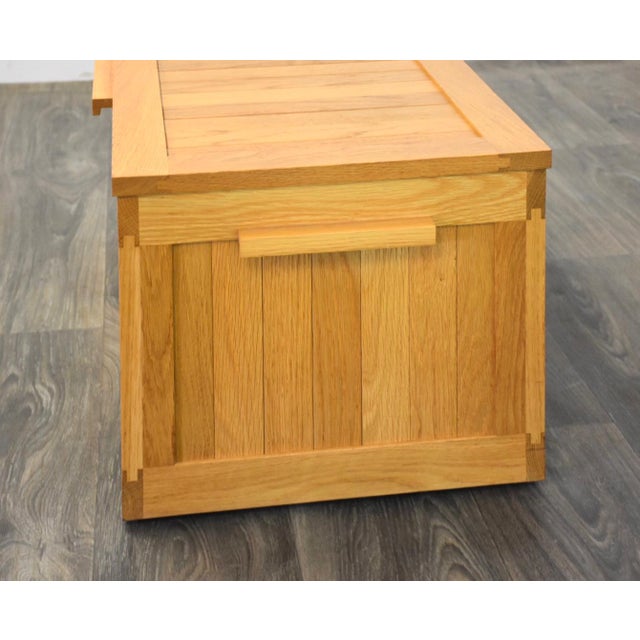 Solid Oak Storage Chest by Charles b Chairish