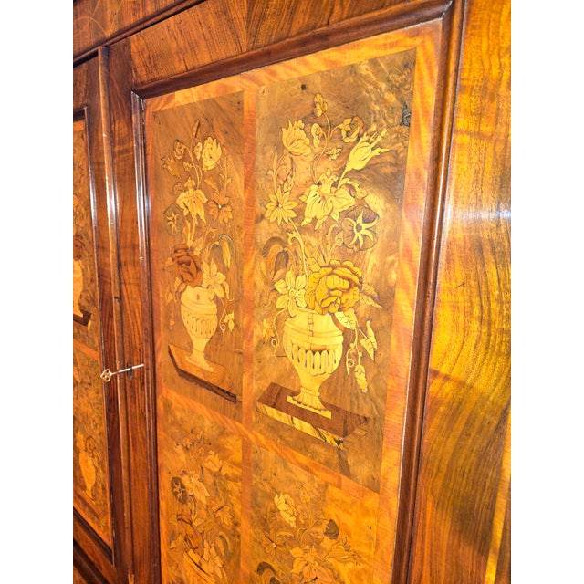 Wood Late 19th Century "Louis" - A Victorian Rosewood Marquetry Cabinet. For Sale - Image 7 of 12