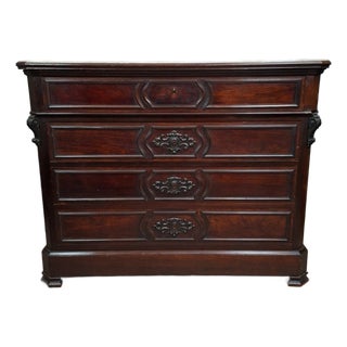 Napoleon III Secretaire in Mahogany and Light Wood For Sale