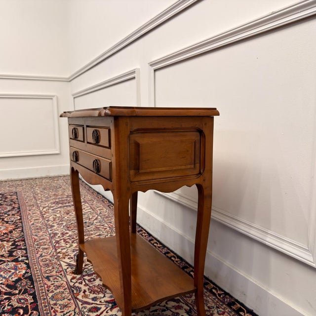 Antique French Cherrywood Side Table For Sale - Image 4 of 11