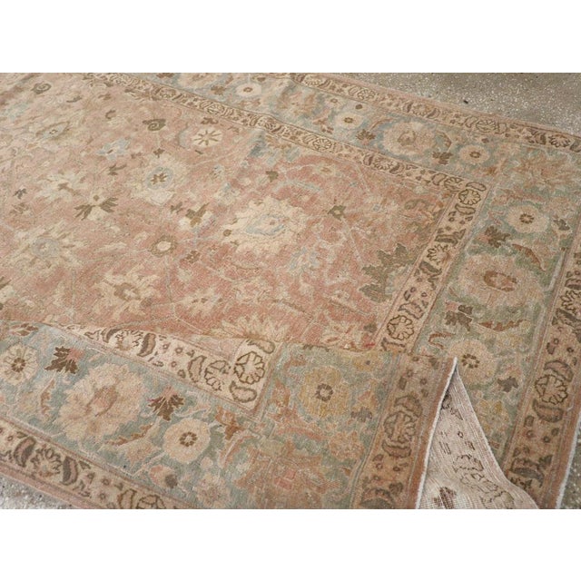 Textile Galerie Shabab Collection Early 20th Century Persian Tabriz Accent Rug For Sale - Image 7 of 8