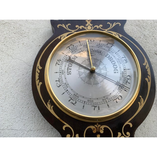 Vintage Barometer / Thermometer / Igrometer in Wood For Sale - Image 17 of 18